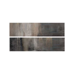 Abk Interno 9 Dark Fascia Raku Mix2 Rett. Dekor fali csempe 30x120  I9R57051 2 db/doboz