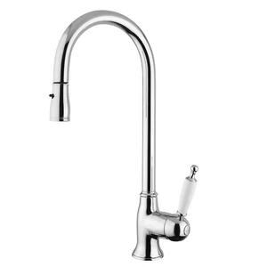 BUGNATESE CUCINA 6395CR OXFORD Kihúzható zuhanyfejes mosogatócsaptelep Króm