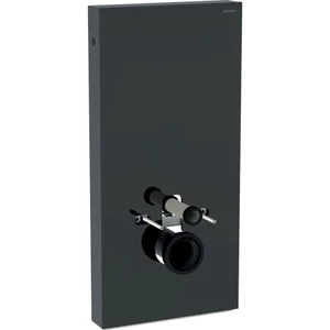 Geberit Monolith szanitermodul fali WC-hez, 101 cm-es, láva üveg/alumínium fekete króm 131.021.JK.5