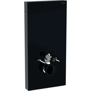 Geberit Monolith szanitermodul fali WC-hez, 101 cm-es, fekete üveg/alumínium fekete króm 131.021.SJ.6