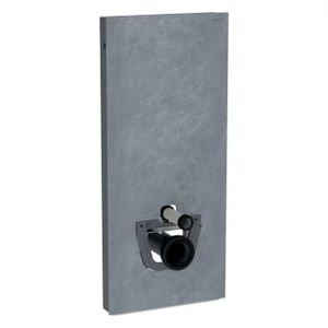 Geberit Monolith Plus szanitermodul fali WC-hez, 114 cm-es, palahatású kőanyag/alumínium fekete króm 131.231.00.5