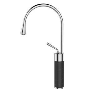 Invena Gabro magasított mosdó csaptelep, fekete, BU-03-W08-V