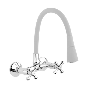 Invena Róma konyhai csaptelep, fal, szürke-króm BC-24-E2S-L