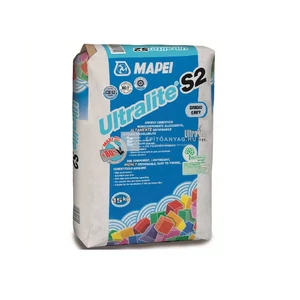 Mapei Ultralite S2 Flex Kerámiaburkolat ragasztó (C2ES2) szürke 15 kg