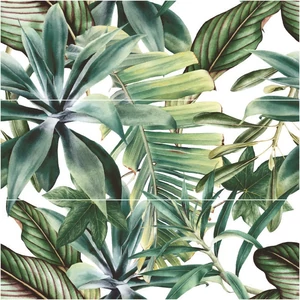 Savoia Botanical Green Savage (A+B+C) fényes 25x75 cm dekor