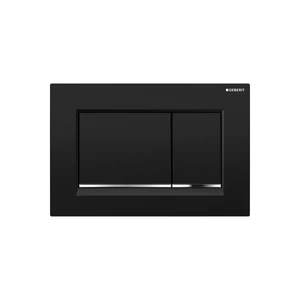GEBERIT SIGMA30 MŰKÖDTETŐ NYOMÓLAP, 2 MENNYISÉGES, FEKETE/FÉNYES KRÓM/FEKETE