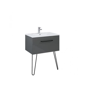 AREZZO DESIGN CARMEL 70CM-ES ALSÓSZEKRÉNY 1 FIÓKKAL, MF. ANTRACIT SZÍNBEN AR-167237