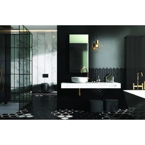 AREZZO DESIGN MÁRVÁNY 120X46 CM KONZOLOS MOSDÓPULT MATT FEHÉR SZÍNBEN AR-167487