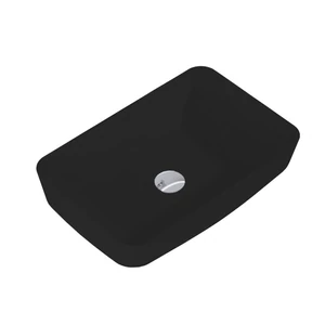 AREZZO design pultra ültethető mosdó NOMIA 50x39, matt fekete
