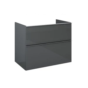 Arezzo MONTEREY 80CM-ES ALSÓSZEKRÉNY MOSDÓPULTHOZ 2 FIÓKKAL MAGASFÉNYŰ ANTRACIT AR-167094