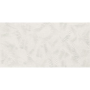 Atlas Concorde 3D Wall Carve Leaf White 40x80 (A578)