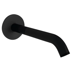 Fali kerek kifolyócső, 165mm, matt fekete (BO515)