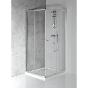 Sapho AQUALINE AGGA zuhanykabin, 90x90x185cm, 5mm es transzparent üveg, króm (HLF909)