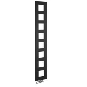 BLOCK fürdőszobai radiátor, 280x1330mm, matt fekete (IR181)