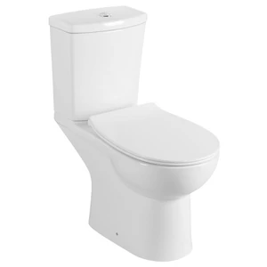 Sapho KAIRO álló kombi WC, hátsó kifolyású, tartállyal, 36x67cm, króm duálgombos öblítőmechanikával (PC105)