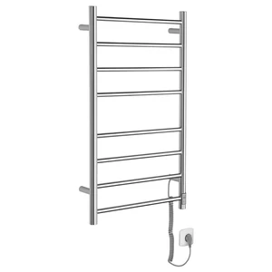 REDONDO elektromos törölközőszárító radiátor, időzítővel, 500x900mm, 75W, inox (ER220T)