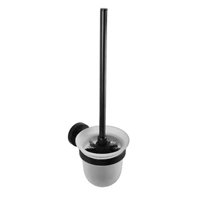 BEMETA DARK WC kefetartó, üveg, 95x370x140mm, fekete (104113010) (XB300)