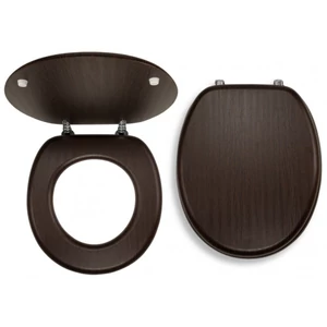Ferro (Novaservis) Prestige Wenge WC ülőke Krómozott réz rögzítőelemekkel WC/WENGE