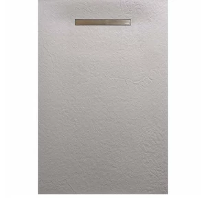 AREZZO design SOLIDSoft zuhanytálca 206x90 cm, BETON, egyenes lefolyóval (2 doboz)