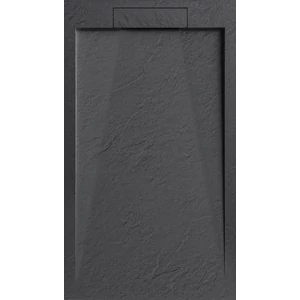 AREZZO design STONE pala hatású öntött márvány zuhanytálca, 120x90 cm-es, antracit (2 doboz)