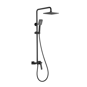 AREZZO design ROCKFIELD 3 funkciós zuhanyszett, fekete AR-9905BL