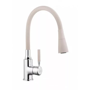 Invena Hula konyhai csaptelep flexibilis kifolyócsővel, bézs / króm BZ-85-L03-L 