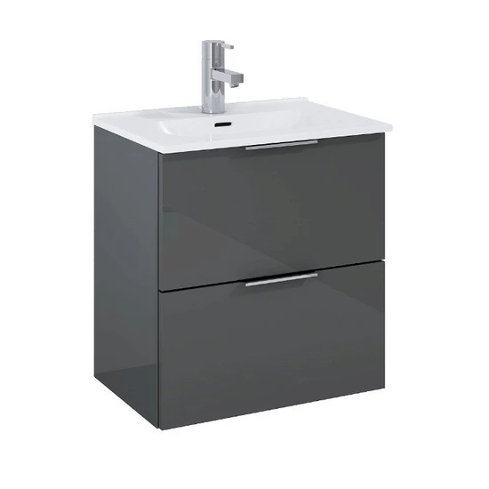 Elita Street Plus 51,5x36,5x55,2 cm-es 2 fiókos bútor szett fényes anthracite 166285