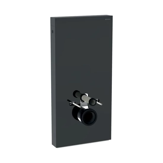 Geberit Monolith szanitermodul fali WC-hez, 101 cm-es, láva üveg/alumínium fekete króm 131.021.JK.5