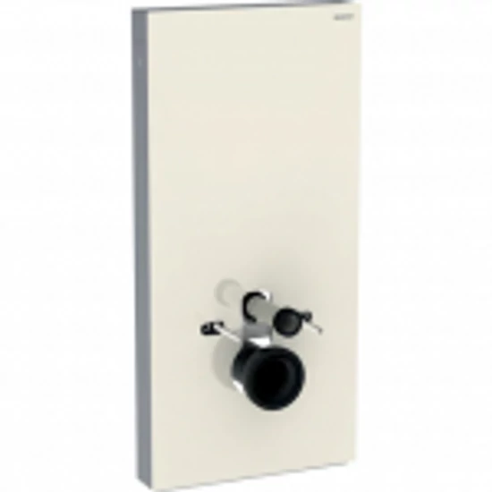 Geberit Monolith Plus szanitermodul fali WC-hez, 114 cm-es, homokszürke üveg/alumínium 131.231.JL.5