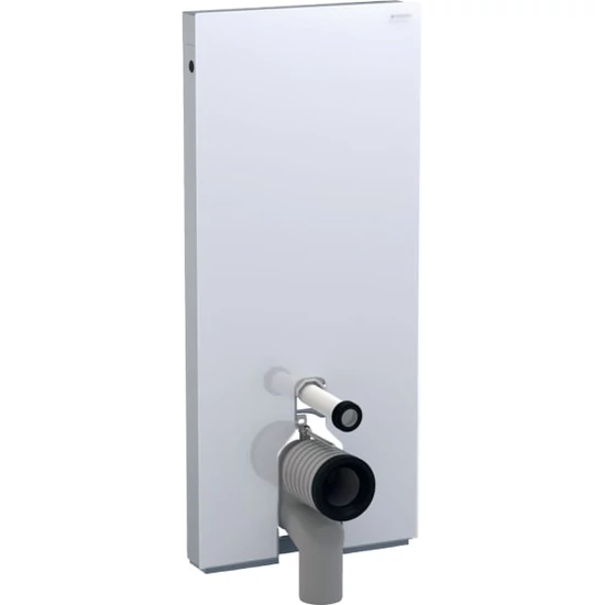 Geberit Monolith szanitermodul talpon álló WC-hez, 114 cm-es, fehér üveg/alumínium 131.033.SI.5