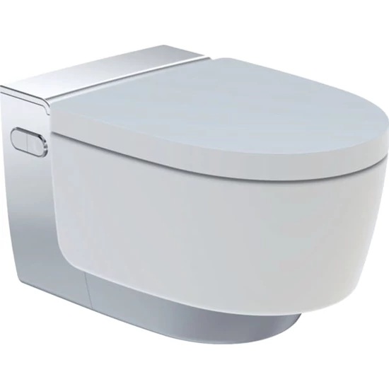 Geberit AquaClean Mera Comfort komplett higiéniai berendezés, fali WC-vel, fényes króm, 146.213.21.1