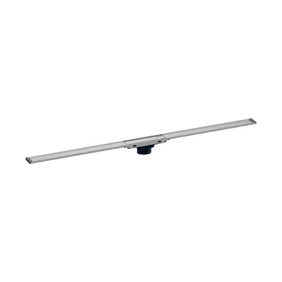 Geberit Cleanline20 zuhanyfolyóka 30-130 cm hosszú, besüllyesztett, fekete/szálcsiszolt rozsdamentes acél 154.451.00.1