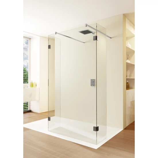 Riho Scandic X202 120 cm-es walk-in/zuhanyfal átlátszó, króm G001049120