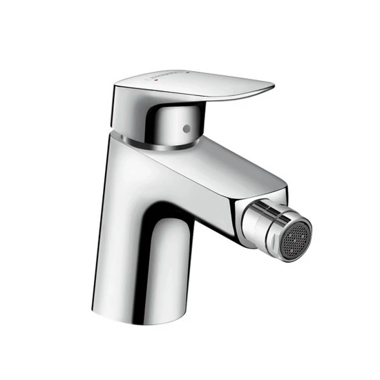 Hansgrohe Logis Bidécsaptelep 70 egykaros, automata lefolyó-garnitúrával króm 71204000