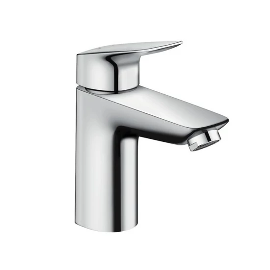 Hansgrohe Logis Mosdócsaptelep 100 egykaros, push-open lefolyó-garnitúrával vízmelegítőkhöz króm 71107000