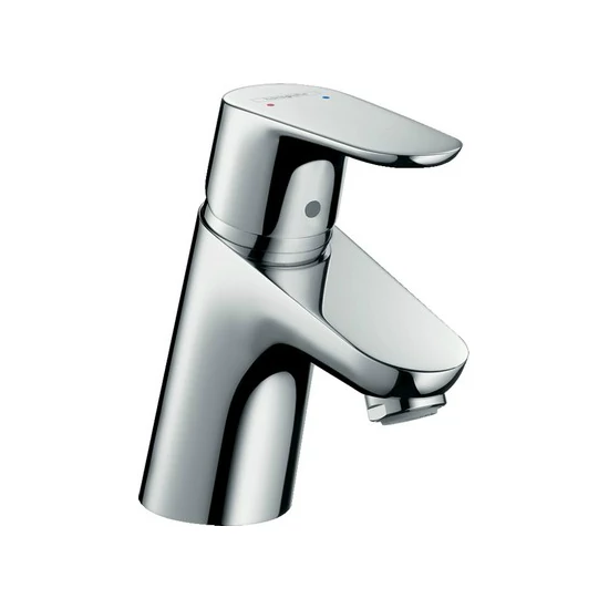 Hansgrohe Focus Mosdócsaptelep 70 egykaros, push-open lefolyó-garnitúrával, króm