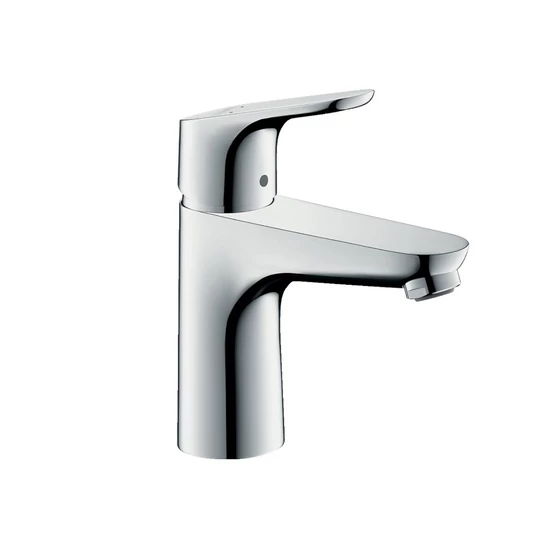 Hansgrohe Focus Mosdócsaptelep 100 egykaros, automata lefolyó-garnitúrával, króm 31607000