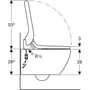 Kép 4/4 - Geberit AquaClean Tuma Classic komplett higiéniai berendezés fali WC-vel 146.093.11.1