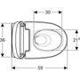 Kép 3/5 - Geberit AquaClean Mera Comfort komplett higiéniai berendezés, fali WC-vel, fényes króm, 146.213.21.1