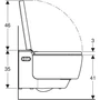 Kép 5/5 - Geberit AquaClean Mera Comfort komplett higiéniai berendezés, fali WC-vel, fényes króm, 146.213.21.1