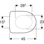Kép 2/4 - Geberit Selnova lassú záródású wc ülőke 500.333.01.1