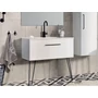 Kép 2/3 - Arezzo CARMEL 90CM-ES ALSÓSZEKRÉNY 1 FIÓKKAL MAGASFÉNYŰ FEHÉR [AR-166933],