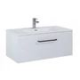 Kép 1/3 - Arezzo CARMEL 90CM-ES ALSÓSZEKRÉNY 1 FIÓKKAL MAGASFÉNYŰ FEHÉR [AR-166933],