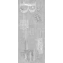 Kép 4/8 - TUSCANIA LEVEL GREY DECORO 20X50 DEKOR FALICSEMPE