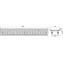 Kép 2/3 - Alca Drén folyóka 100 mm állítható, rozsdamentes acél ADZ302V