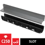 Kép 1/2 - Alca Asszimetrikus kültéri résfolyóka 100 mm, rozsdamentes acélból AVZ101-R321