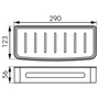 Kép 2/2 - Ferro Emotion tüsfürdő tartó 290x123x56 mm, króm/fehér 65568.4