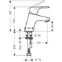 Kép 2/2 - Hansgrohe Focus Bidécsaptelep egykaros, push-open leeresztővel króm DN15 31922000