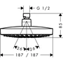 Kép 2/2 - Hansgrohe Croma Select E 180 Fejzuhany 2JET 26524000