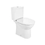 Kép 1/2 - Roca Debba Monoblokkos WC, Vario kifolyó, kerek, rimless, fehér